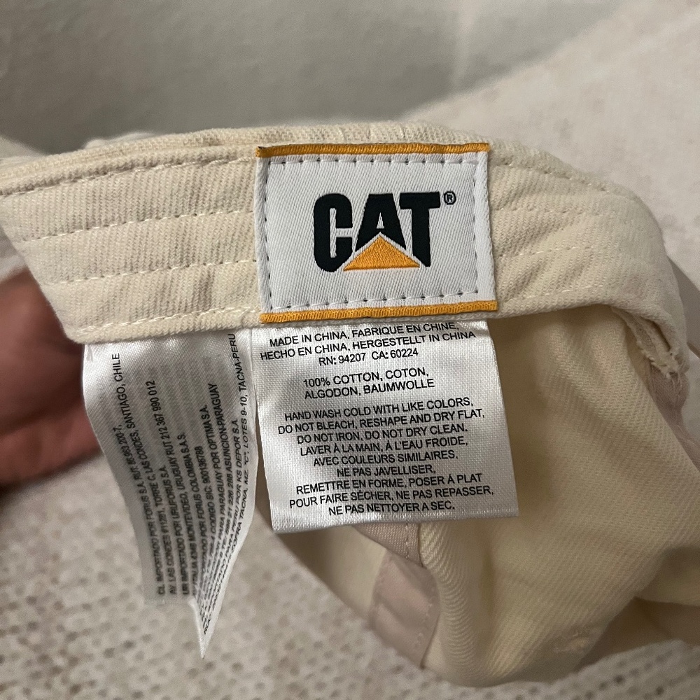 Caterpillar Embroidered Hat ** RARE ** - Picture 4 of 4